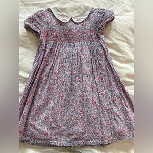 Jojo Maman Bebe size 2/3t cotton smock high waist dress
